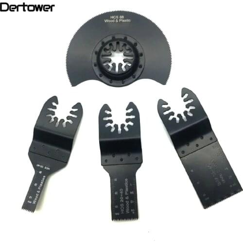 4pcs/set Multi-Function Saw Blade Accessories Oscillating Tool MultiTool Saw Blades for Renovator Power Wood Cutting Tool Bits