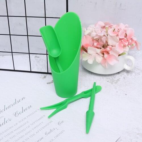 4Pcs Green Garden Planter Kit DIY Accessories Sowing Succulents Transplant Seedlings Planted Bonsai Fertilizer Drilling Tool