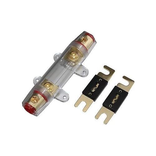 APS US SHIPPING ANL Fuse holder INLINE 0 4 8 GA GOLD PLATED FREE 300A FUSE