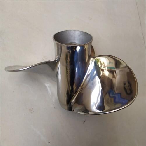 Free shipping Stainless Steel Marine Propeller for Zhongfa Parsun ,Hidea 15-20HP outboard motors Model No.9 1/4*11-J