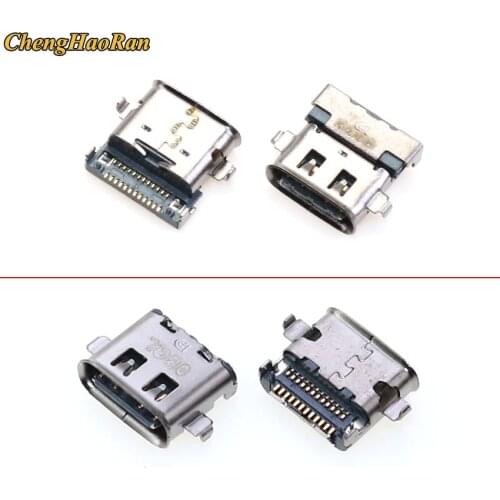 ChengHaoRan 2PCS For Lenovo T480 X280 T480S T580 L480 L580 L490 Type-c USB C USB 3.1 Charging port socket connector usb jack