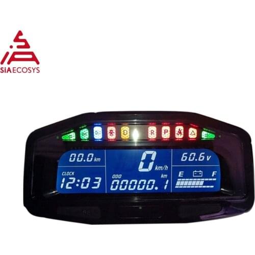 QS X8-E 48v-96v E-car speedometer hall sensor type universal digital programmable Electric Speedometer e-car accessores