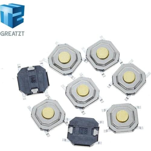GREATZT 100PC/Lot SMD 4*4*1.5MM 4X4X1.5MM Tactile Tact Push Button Micro Switch Momentary For diy