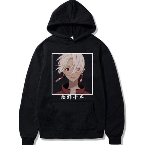 Harajuku Anime Tokyo Revengers Aesthetics Izana Kurokawa Cartoon Men Hoodies Fashion Unisex Winter Oversized Sport Sweatshirts