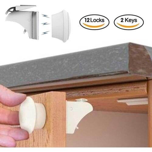 Child Protection Baby Safety Magnetic Lock Infant Security Cabinet Drawer Door Closer Child Lock Kids Wardrobe Invisible Locks