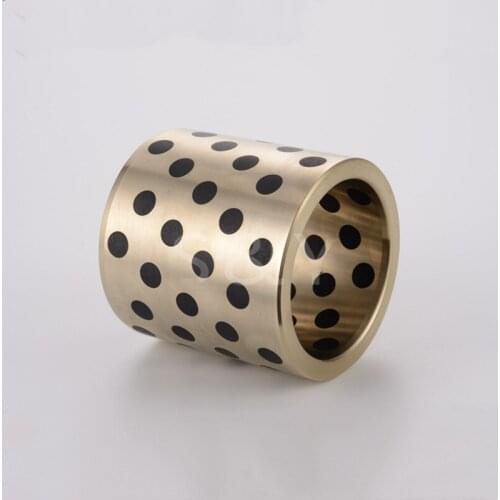 MPBZU0608 JDB0610 0612 inlaid graphite copper sleeve shaft sleeve self-lubricating bearing wear-resistant oil-free bushing