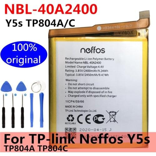 New 2450mah High Quality NBL-40A2400 Battery for TP-link Neffos Y5s TP804A TP804C Cell Phone Battery