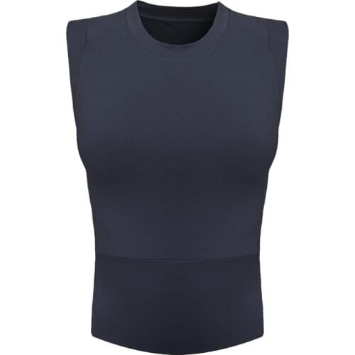 Pure color sexy sports vest womens tight-fitting stretch quick-drying running suit fitness training yoga top