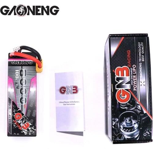 Original GAONENG GNB 11.4V 8000mAh 3S2P 100C Hardcase LiPo Battery with XT90 Connectors for RC Car four drive off-road RC Boat