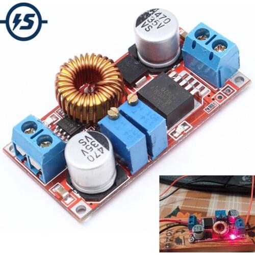 Li-lion Lithium Battery Charger Module 5V-32V to 0.8V-30V 5A LED Driver Step Down Buck Converter Board Constant Current Voltage