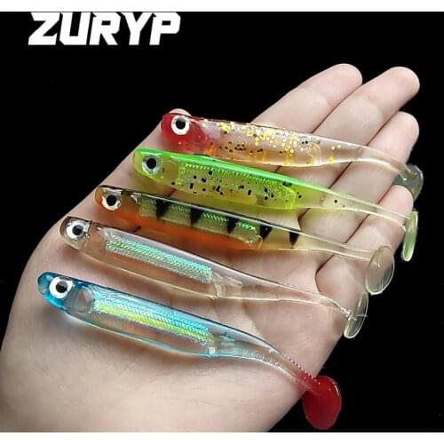 Rainbow fish soft lure 9cm/5g Simulation Silicone Artificial bionic soft bait Embedded aluminum foil soft lure Fishing tackle