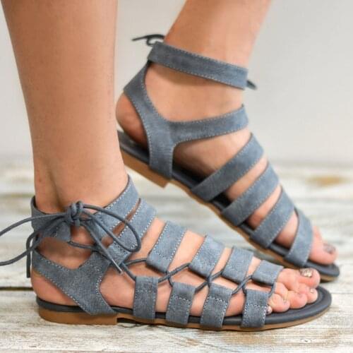 Plus Size Gladiator Sandals 2019 Summer Women Sandals New Style Casual Summer Shoes Woman Beach Flat Sandals Shoes Ladies