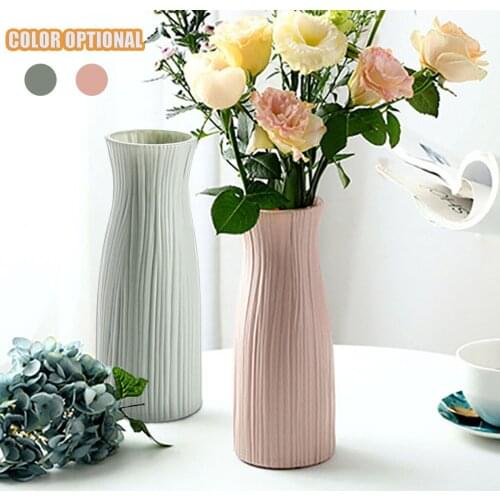 Modern vases decoration home Nordic Style Flower Arrangement Living Room Origami flower pot for interior Plastic home decor