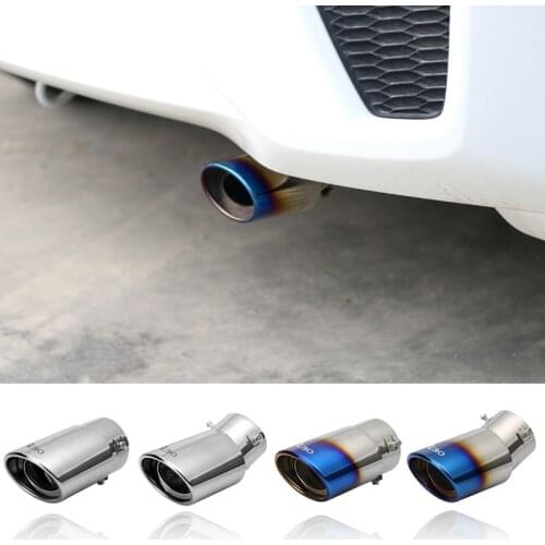 Stainless Steel Exhaust Tip Pipe Muffler Car Styling Exhaust System Tip Modified Car Tail For Hyundai i30 I40 Ix35 Accessories