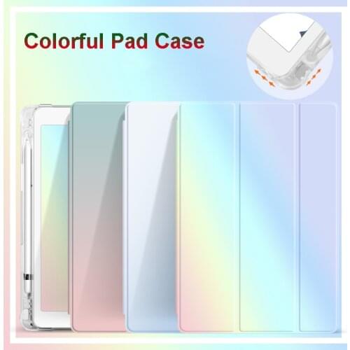 Colorful New Case for Ipad 10 2 7th 8th Air 3 4 10 9 Pro 10 5 Case with Pencil Holder for Ipad 9.7 2018 Pro 11 2020 2021 Mini 5