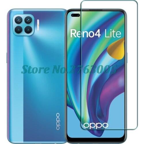 Tempered Glass For OPPO Reno4 Lite 6.43" F17 Pro A93 CPH2125 Protective Film Screen Protector Phone Cover