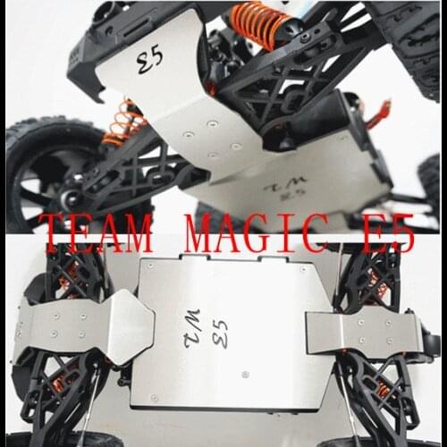 Stainless Steel Chassis Armor Chassis crash plate for TEAM MAGIC TM E5
