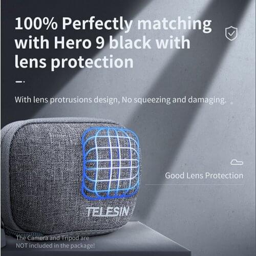 Portable Storage Carry Bag Elements Easily Carrying Sporting for Gopro Hero 9 Sports Camera Protective Organizer