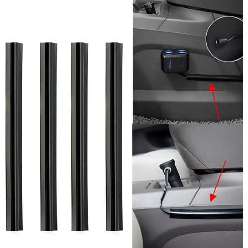 4Pcs Car Concealed Wire Cover Line Sleeve Car Cable Clips Organizers Car Line Beam Clamp for Traffic Recorder GPS Car Charger