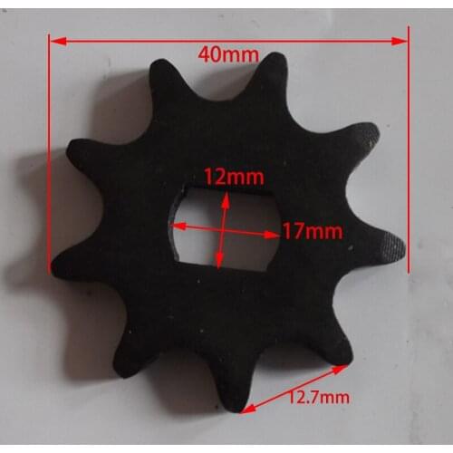 9 Tooth Sprocket Pinion Gear fit 420 Chain Unite Motor 1418ZXF 1020Z 1020ZXF Electric Scooter