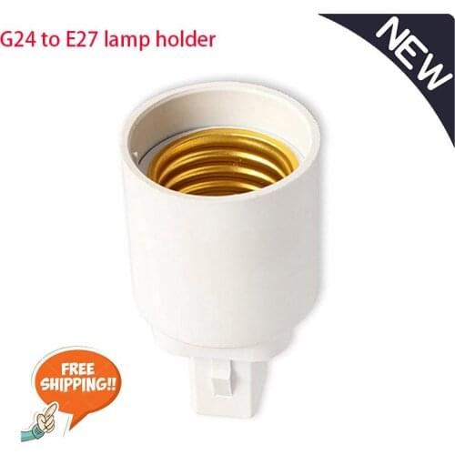 1pc G24 To E27 Socket Converter Change Lamp Base LED Bulb Adapter Suitable For All Voltage Halogen CFL Light Holder tools