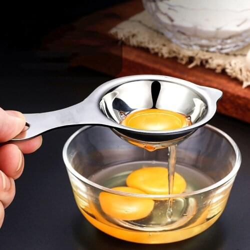 304 stainless steel egg yolk separator durable egg liquid filter egg kitchen gadgets egg separator kitchen accessories