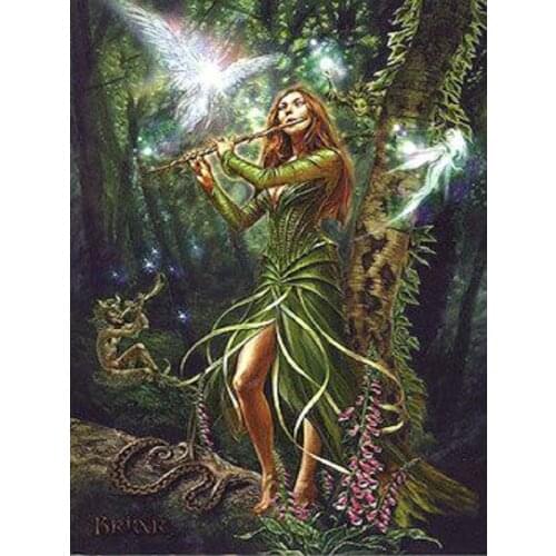 DIY diamond painting cross stitch fairy Full diamond embroidery Cartoons painting rhinestones diamant mosaic home decor stickers