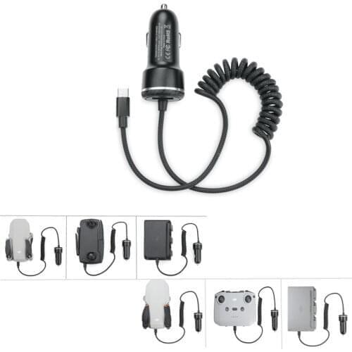 Mavic mini battery car charger USB port remote control charger charging for for dji mavic mini 2 /mavic mini 1 drone accessories