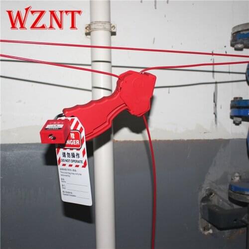 Free shipping i2.4 meter Customizable Multipurpose Cable lockout safety lockout OEM adjustable multipurpose Cable Lockout
