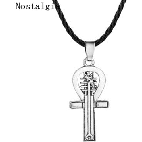 VAnkh animal Necklace Egyptian Cross Life pendant Ankh Necklace Women Charm Pendant Power of Life Viking jewelry