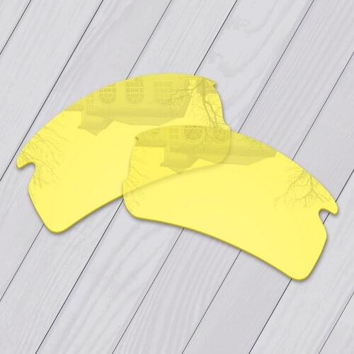 E.O.S Replacement Lenses for Oakley Flak 2.0 OO9295 Sunglasses - HD Yellow Non Polarized