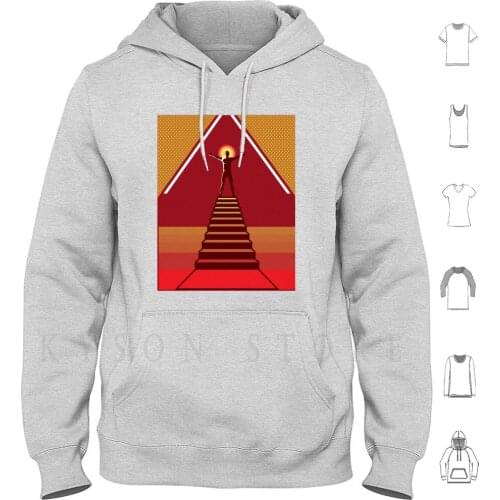 Stairs To Enlightenment Hoodies Long Sleeve Rebirth Stairway Way Shine Leader Rise Opportunity Soul Step