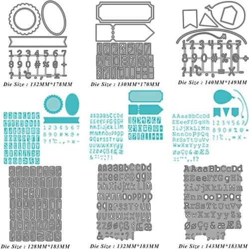 26 Uppercase and Lowercase Letters Metal Cutting Dies Knife Mould Scrapbook Album Greeting Card Decoration DIY Handmade