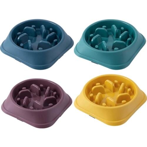 Dog Bowls Stop Bloat Peanut Butter Lick Pad Anti Gulping Healthy Eating Non Slip Dog Slow Feeding Pet Bowl Slow Eating for Pets