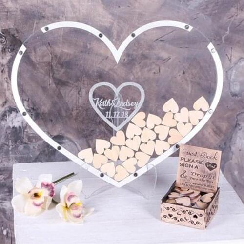Transparent wedding message book message book replacement delivery box message book heart message book heart message guest book