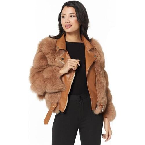 Trendy Fox Fur Overcoat Women Jacket 2021 New Autumn Winter Fashion Casual Coat Plus Size Customize