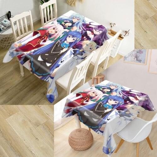 ShunQian Schwarzesmarken Tablecloth 3D Oxford Fabric Square/Rectangular Dust-proof Table Cover For Party Home Decor TV Covers