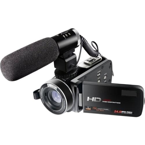 2017 Hot Wifi Camcorder Full HD 1080P 30FPS Portable Digital Video Camera with External Microphone (HDV-Z20) Excellent Quality