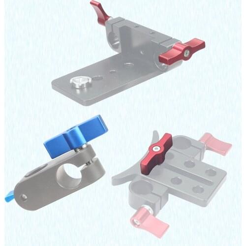 Screw Stainless Steel 304 T Shape Wrench Adjustable Handle M4 M5 1/4 SLR Camera Rail Rod Slider Clamp Locking Adapter for Gopro