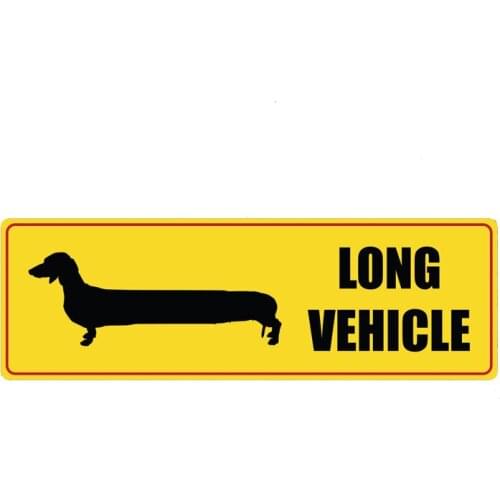 Amusing 14.3CM*4.6CM Funny Dog LONG VEHICLE Reflective Decal Body Car Sticker
