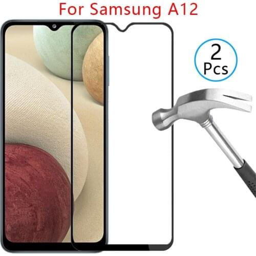 9d screen protector tempered glass case for samsung a12 cover on samsun galaxy a 12 12a protective phone coque bag samsunga12