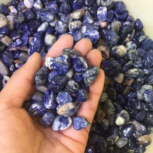 100g nice natural blue sodalite Crystal gemstone meditation reiki healing polished tumble crystal stone wholesale