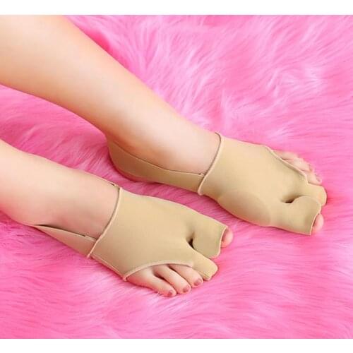 100 pairs Orthopedic supplies Bunion Corrector Toe Straightener Built-in Big Gel Separator Pad Hallux Valgus Protector Sleeve