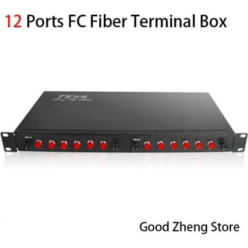 12 Ports FC Rack-Mount Thickening Fiber Optic Box FC Fiber Optic Termination Box Fiber Optic Distribution