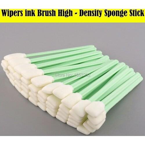 50 Piece/Lot Print Head Stick Ink Brush Spray Head Cleaning Wipers Kit Cotton Swabs High - Density Sponge Stick