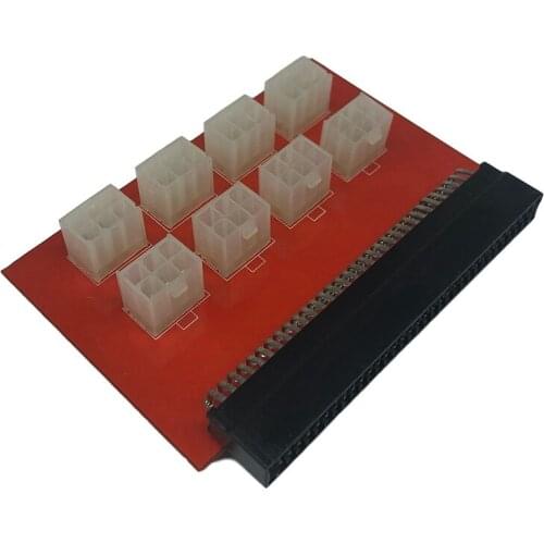 PCI-E 8X6Pin Power Splitter Adapter 1200W Mining Power Supply Graphics Card Power Adapter Card