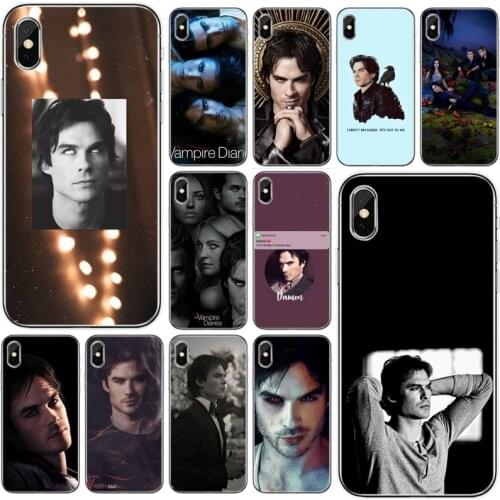 The Vampire Diaries Stefan Damon Salvatore Soft Silicone TPU Phone Case For iPhone 5 5S SE 6 7 8 plus X XS XR XS Max 11 Pro Max