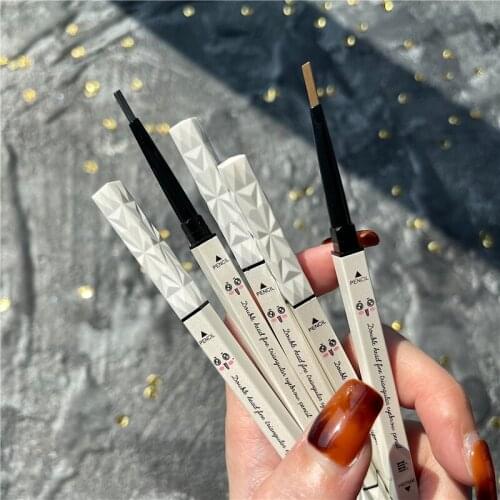 Makeup Eyebrow Pencil Waterproof Long Lasting Paint Tattoo Maquillage Eyebrow Enhancers Black Brown Eyebrow Pen Cosmetic Tools