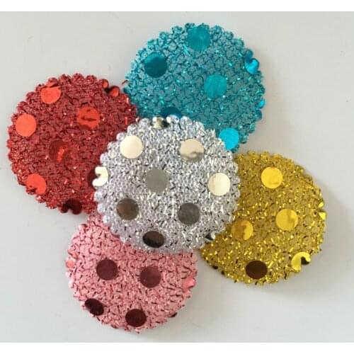 100pcs 20mm Random mixed Padded Sequin round /Appliques/craft/Wedding decoration DIY A31A*2