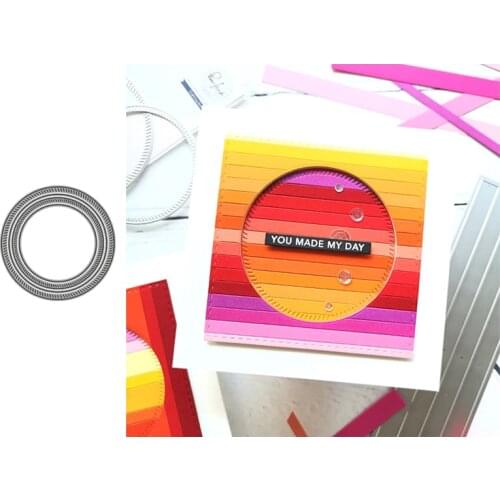 Round Crimping Frame Cutting Dies Stamps Dies Scrapbooking Mold Cut DIY Handmade Tools Craft Decoration Metal Cutting Dies New